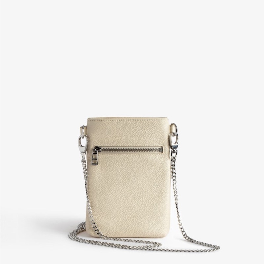 Zadig & Voltaire Cream Crossbody Bag with Chain Strap - Picture 3 of 6